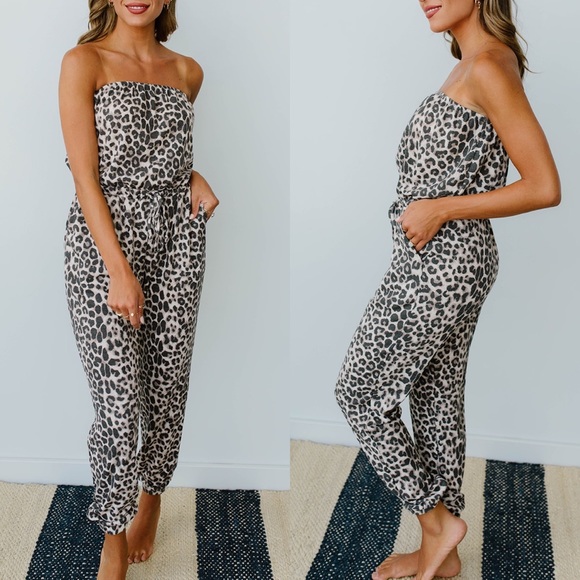 Dash of Pink Pants - Wild N Free Tube Top Jumpsuit